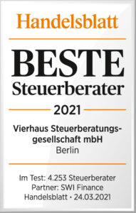 Handelsblatt "Beste Steuerberater 2021"